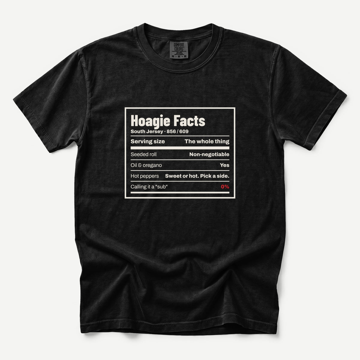 Hoagie Facts South Jersey Tee