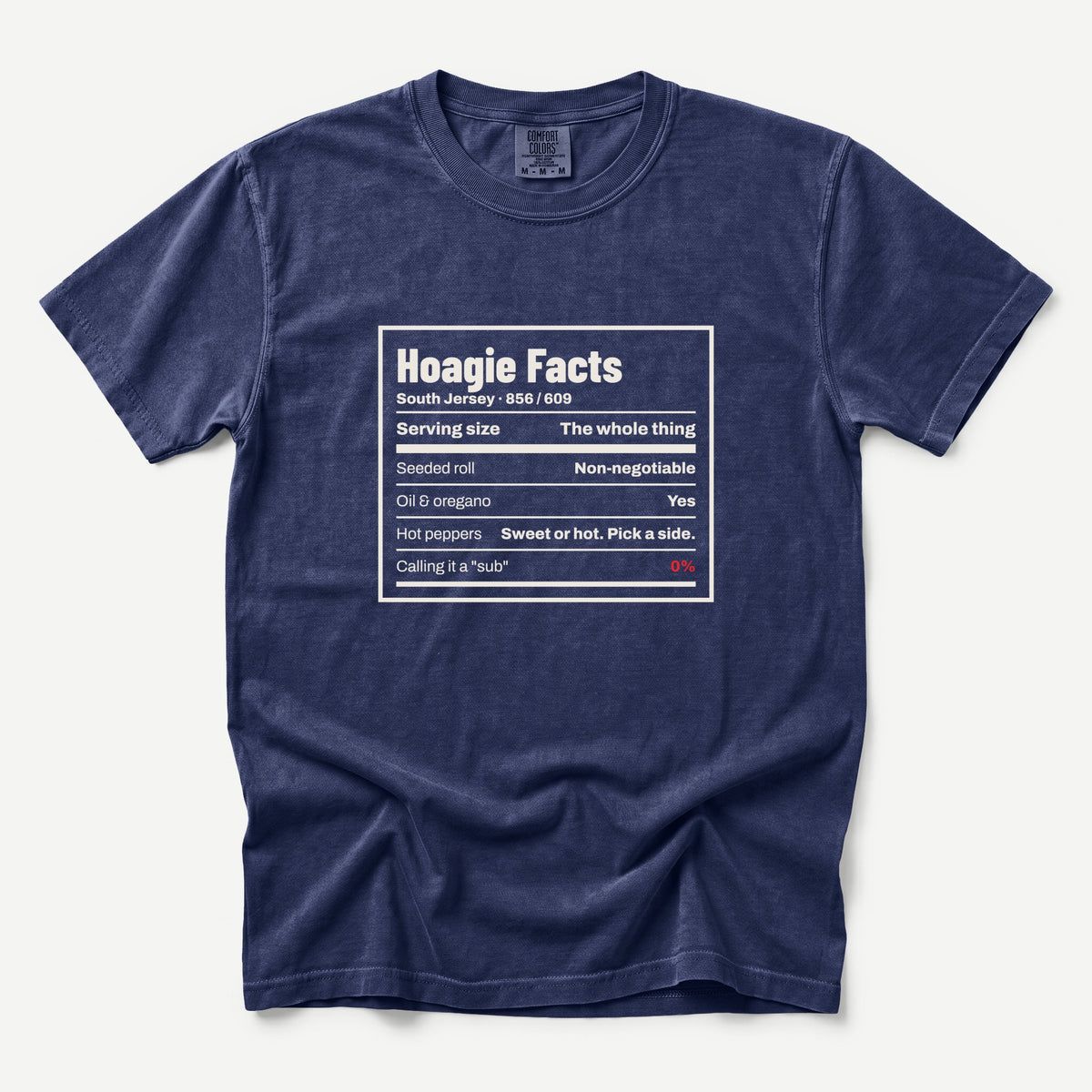 Hoagie Facts South Jersey Tee
