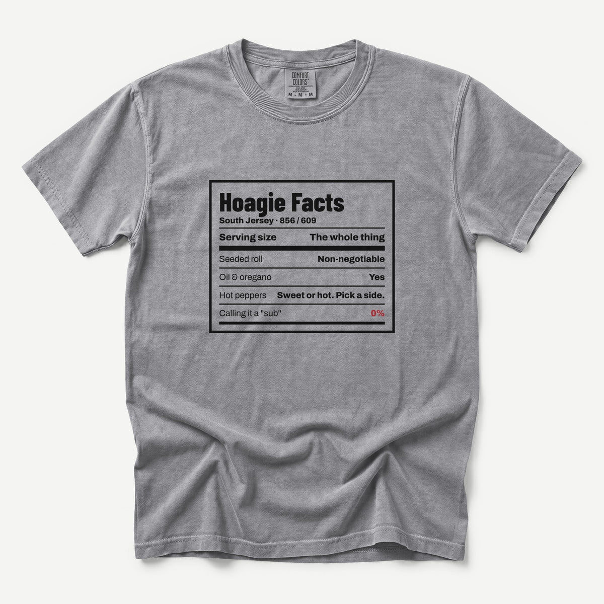 Hoagie Facts South Jersey Tee