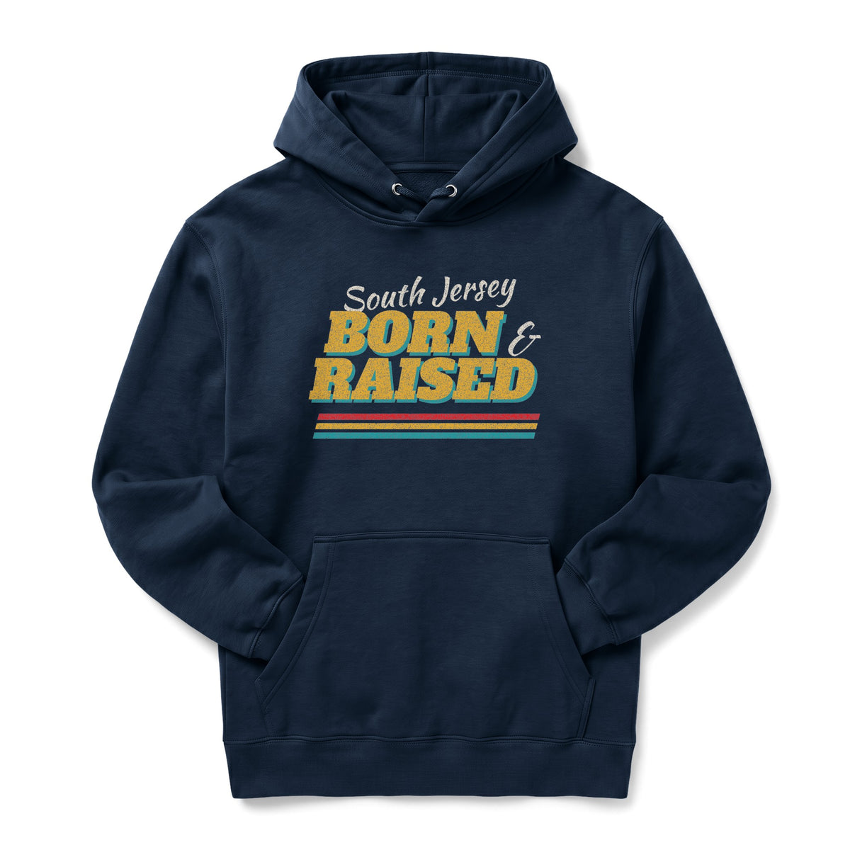 Born and Raised South Jersey Retro Hoodie
