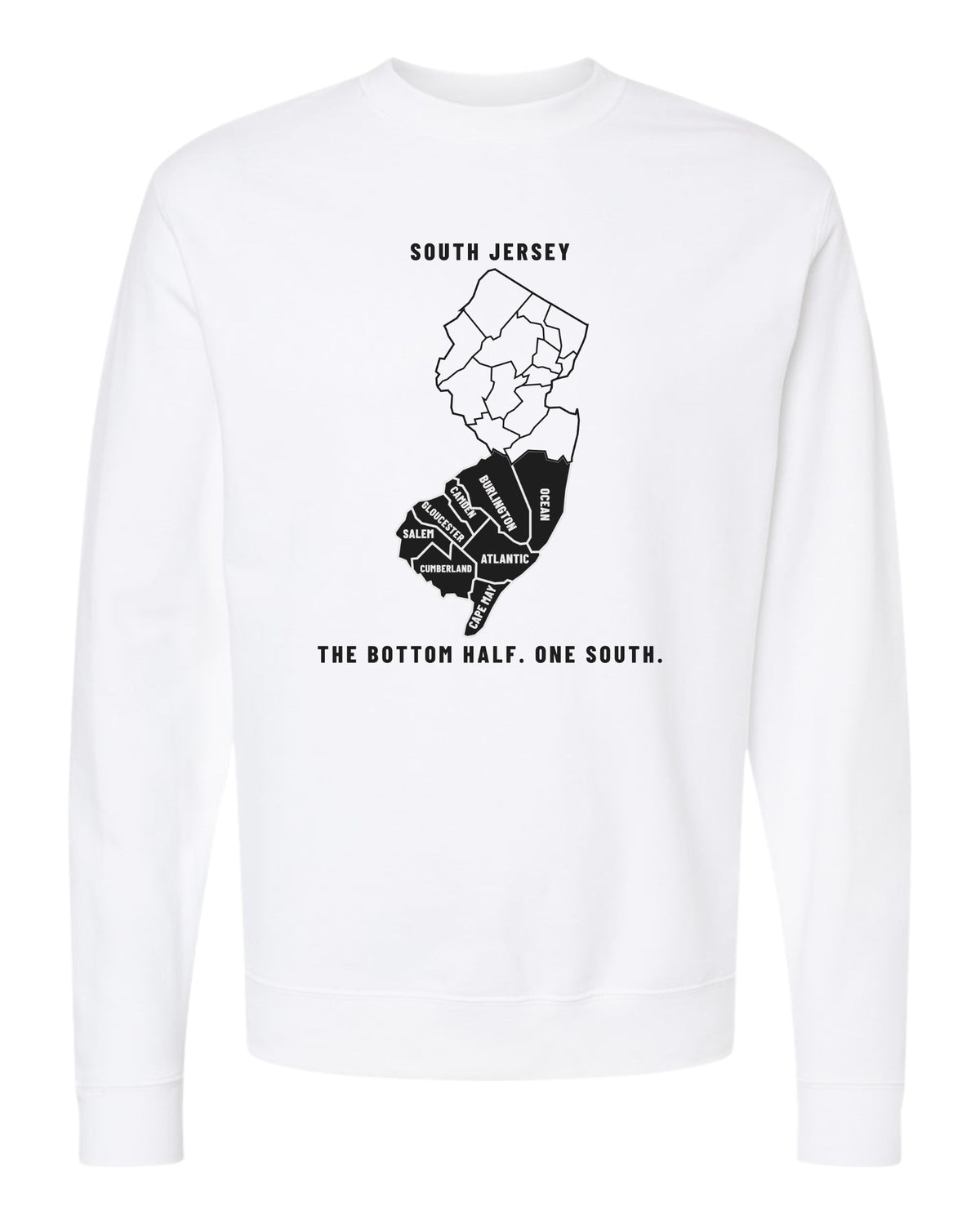 The Roster South Jersey Map Crewneck