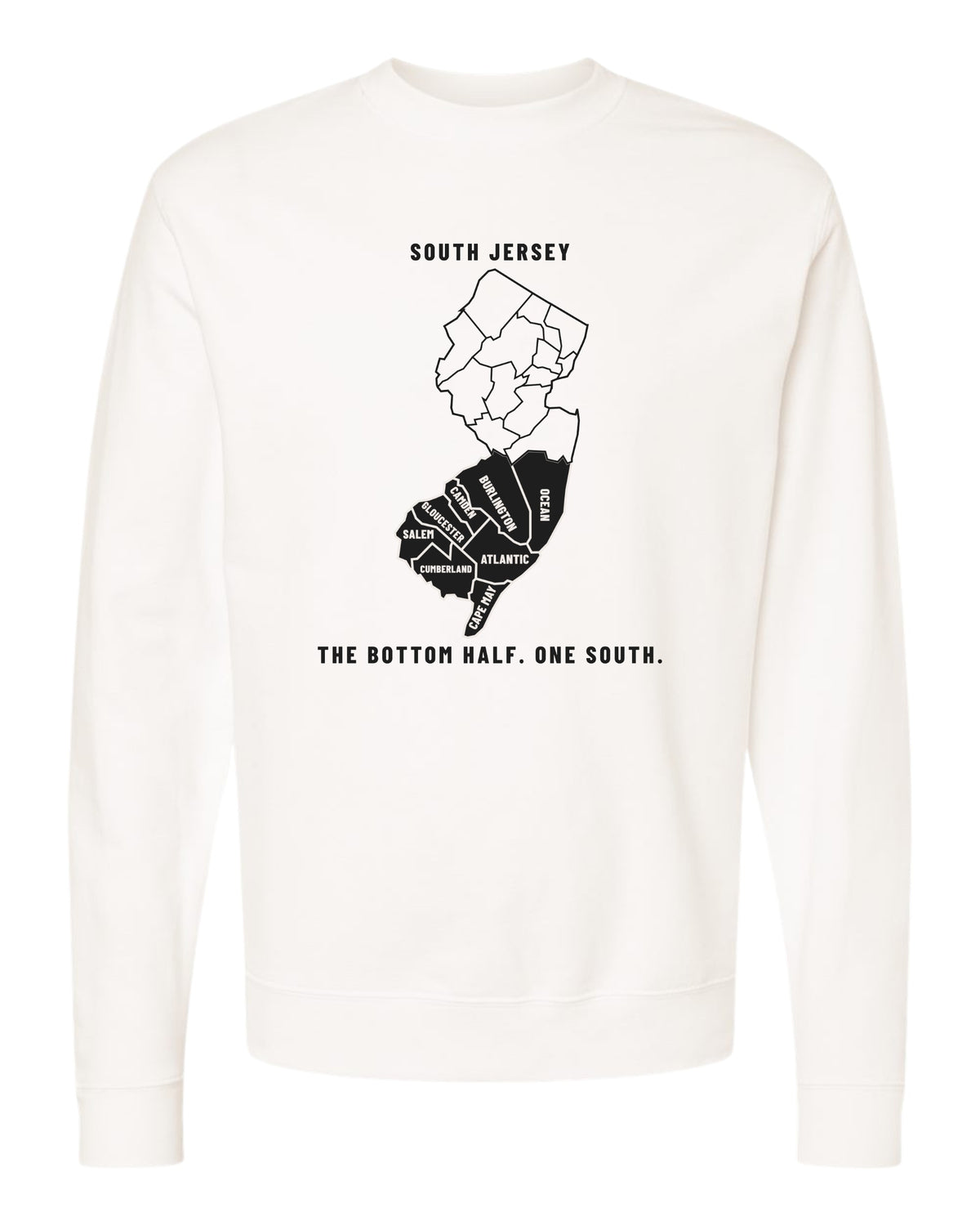 The Roster South Jersey Map Crewneck