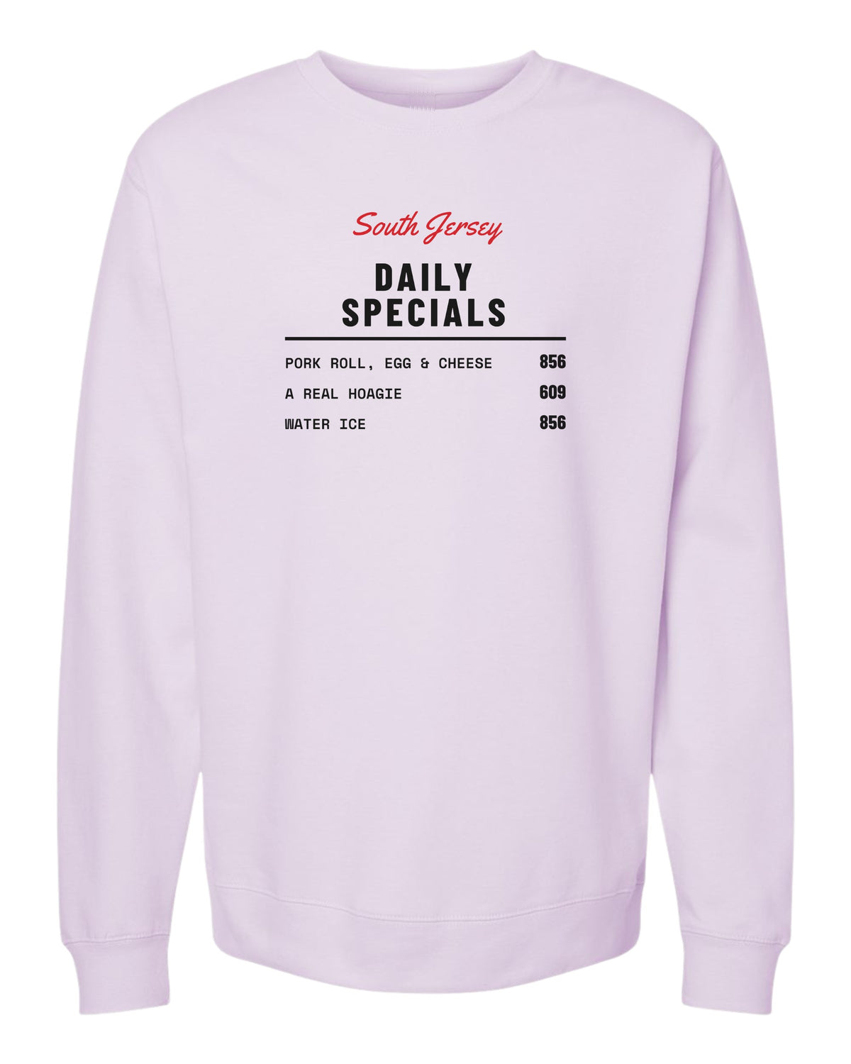 Diner Menu South Jersey Crewneck