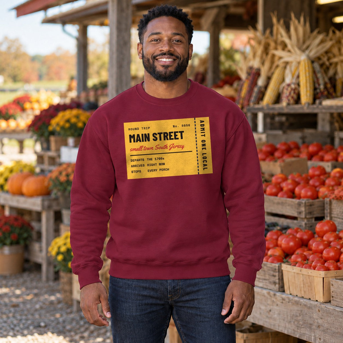 Small Towns South Jersey Crewneck