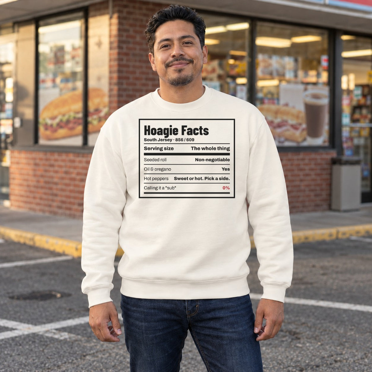 Hoagie Facts South Jersey Crewneck