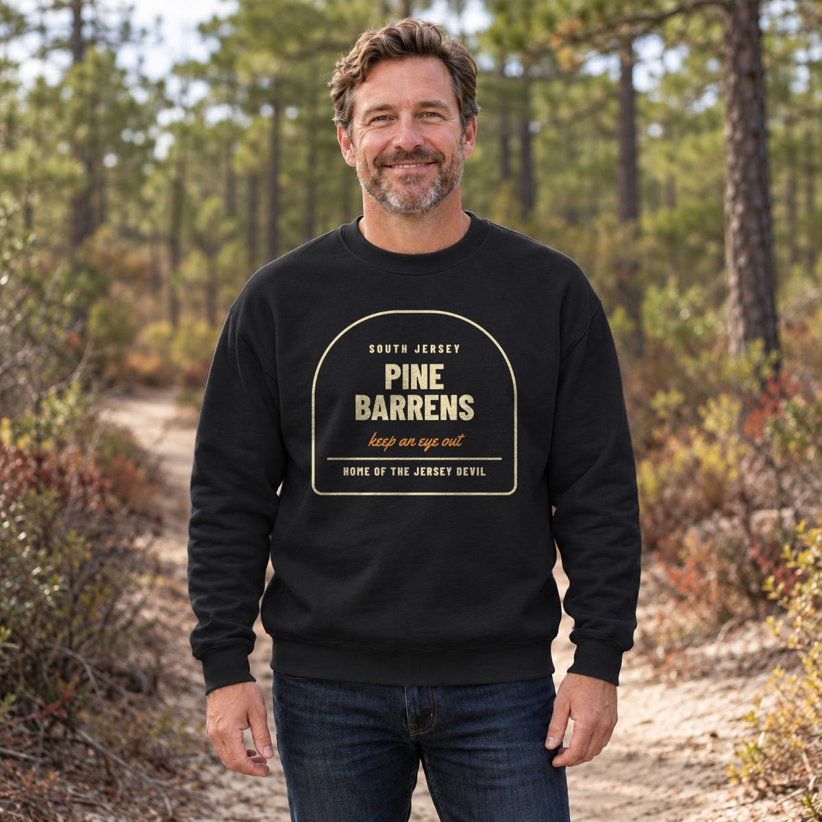 The Pines Pine Barrens South Jersey Crewneck