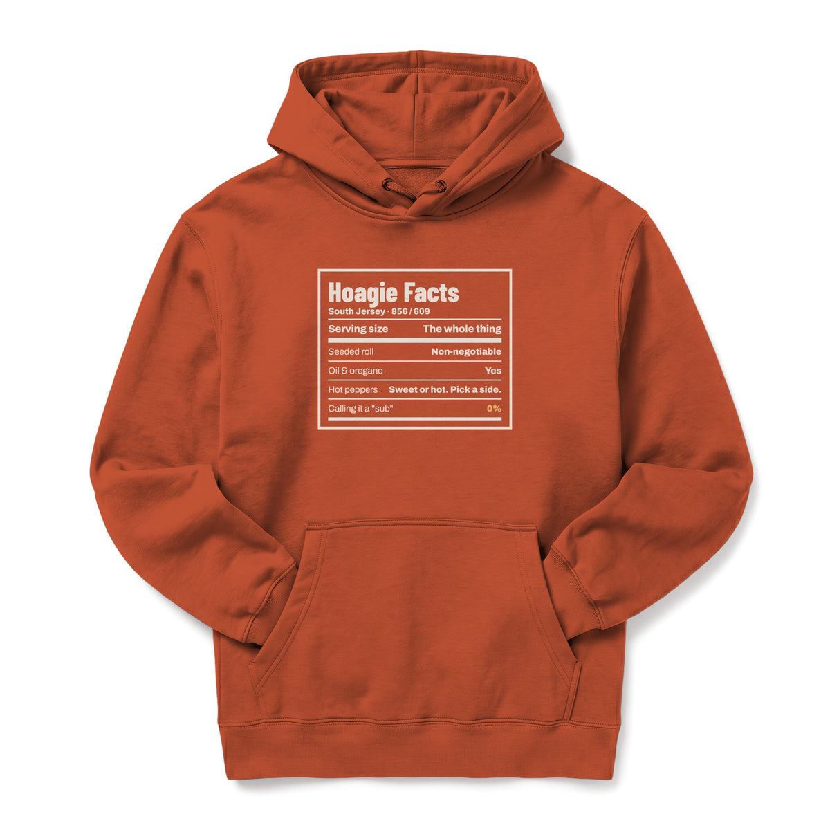 Hoagie Facts South Jersey Hoodie