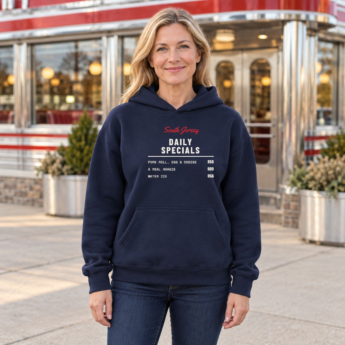 Diner Menu South Jersey Hoodie