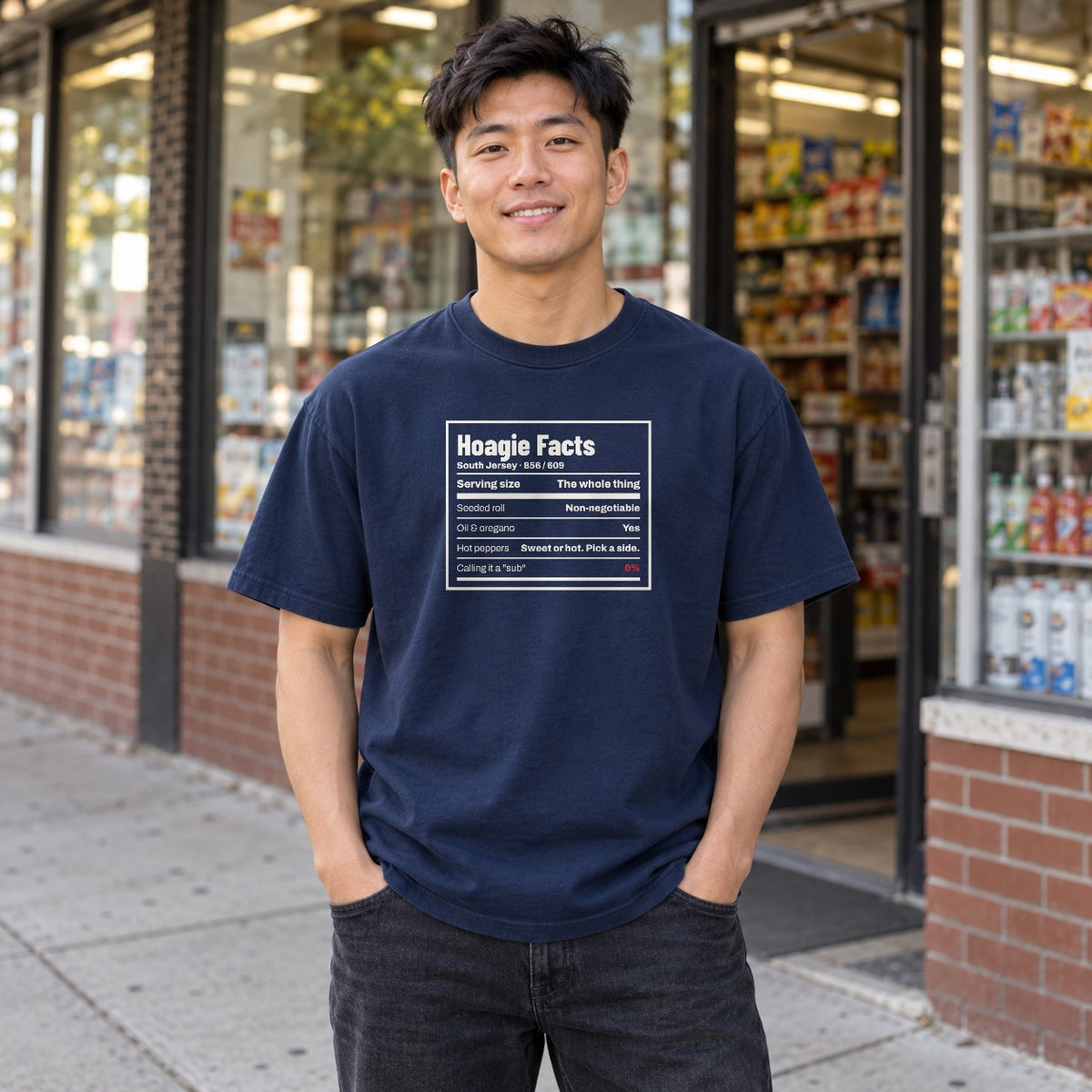 Hoagie Facts South Jersey Tee