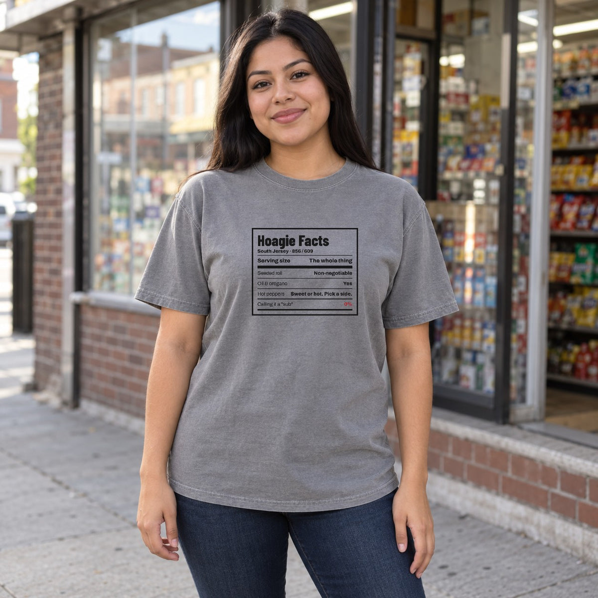 Hoagie Facts South Jersey Tee