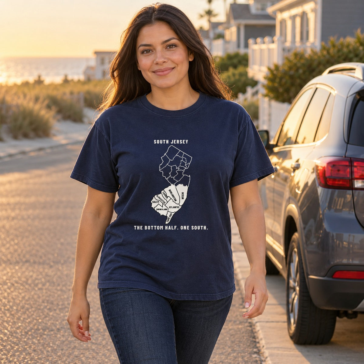 The Roster South Jersey Counties Map Tee