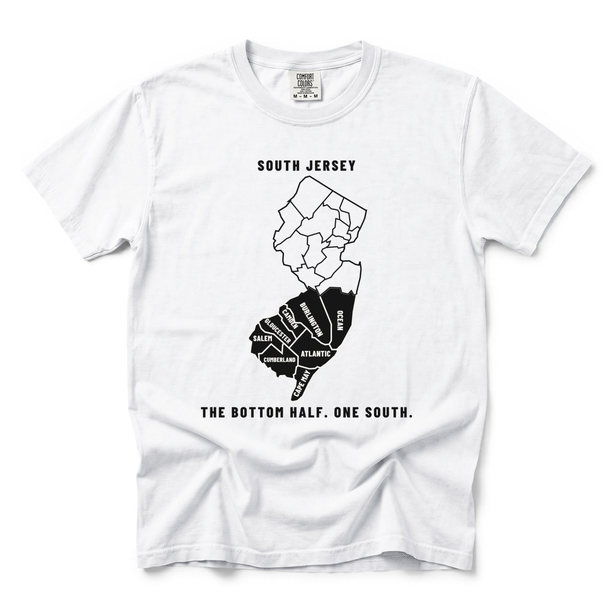 The Roster South Jersey Counties Map Tee
