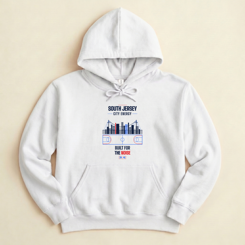 Built for the Noise | South Jersey City Energy Basketball Hoodie